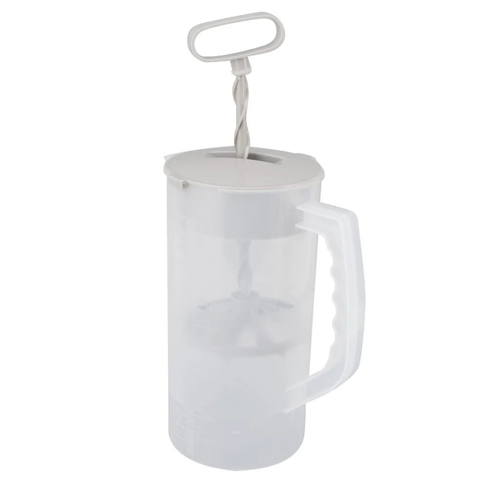 2000ML Capacity Manual Juice Extractor Blender Leakproof Lid Clear Scale Marking Mixing Pitcher for Drinks Wide Mouth Opening