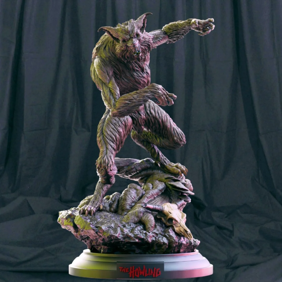 Resin Model Figure, 1/24 Scale Howling Mutant Muscle Wolf, GK, Unassembled and Unpainted Kit, 3D DIY Toy