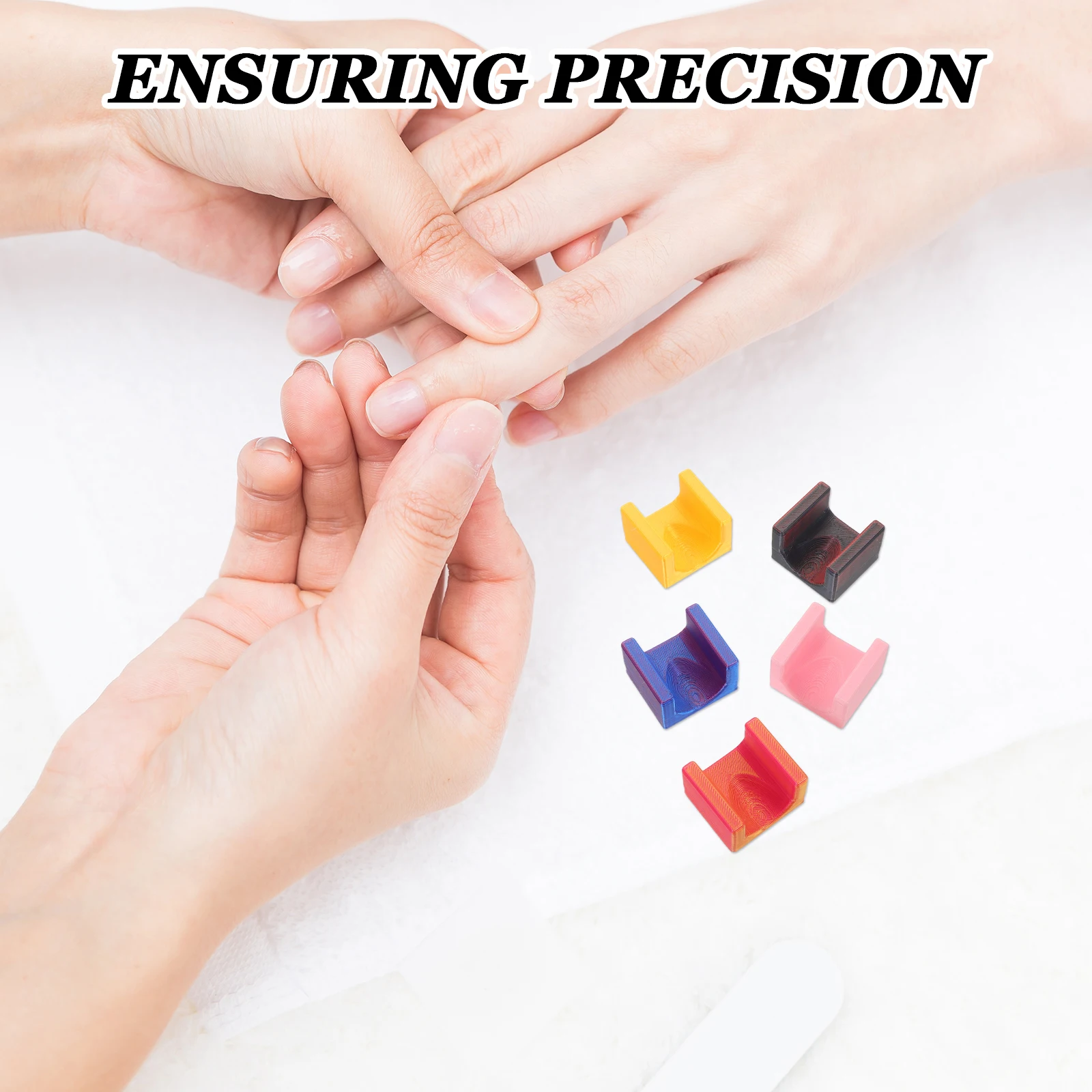 

5pcs Nail Art Finger Separator Velvet Surface Manicure Cuticle Protector Polish Reusable Barrier Tools