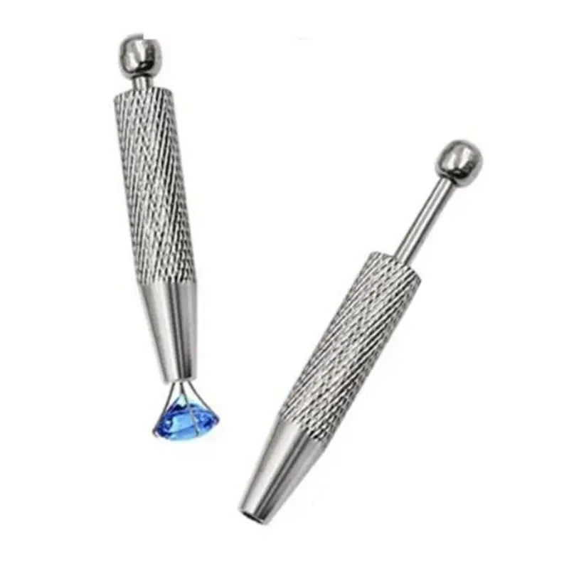 AC88-4-Jaw Stainless Steel Claw Tweezer Grabber Tool With Knurled Handle