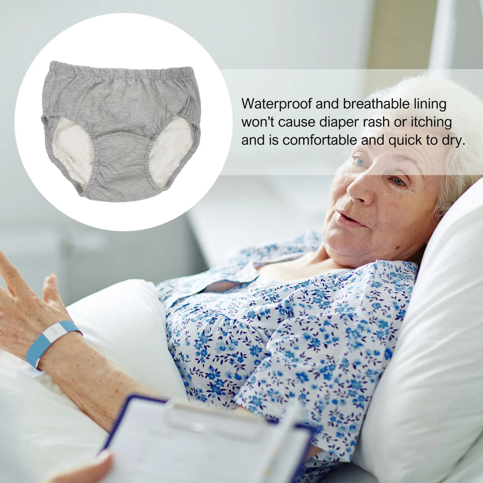 Washable Incontinence for Men Elderly Anti-Urine Nursing Lingerie Reusable Urinary Adults Briefs Care