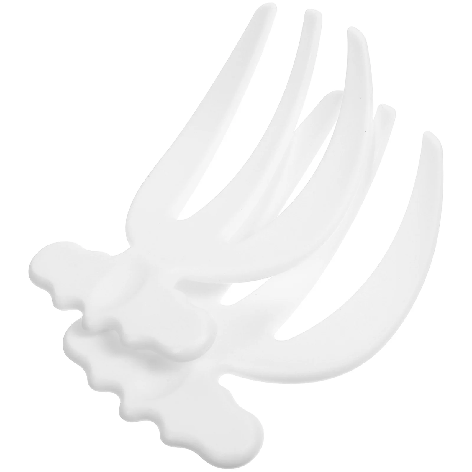 

2 Pcs Salad Fork Claws Short Stir Handle Fettuccine Pasta Hands Plastic Fruit Tasting Stirring Tool Serving