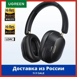 Ugregreen หูฟังบลูทูธไร้สาย Max5c 43dB ระบบตัดเสียงรบกวนแบบไฮบริดระบบหูฟังสเตอริโอเสียง LDAC 75ชั่วโมง