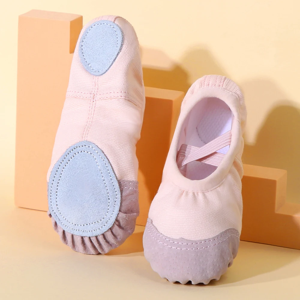 

Soft Leather Ballet Shoes for Girls And Boys Dance Slippers - Comfortable Footwear for Little Feet