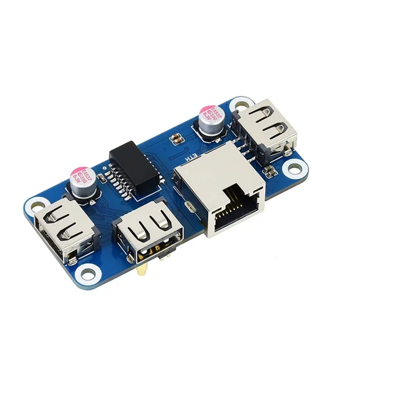 100M RJ45 Ethernet Expansion Board 3‑Port USB HUB Module USB Hub Expansion Board for Snowy Raspberry Pi Zero