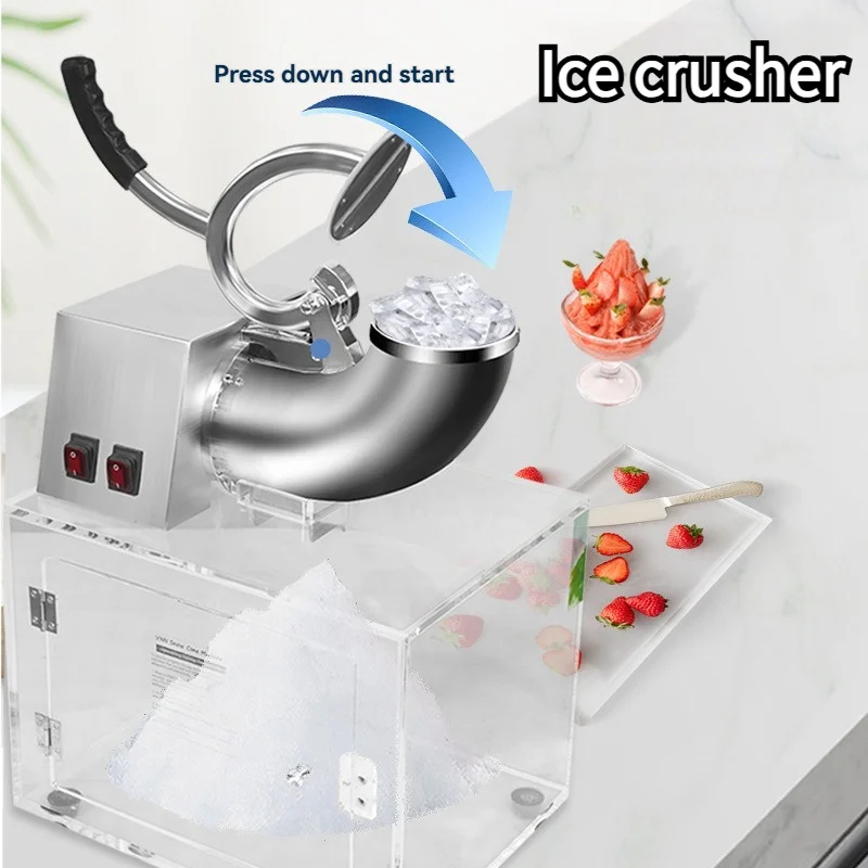 

Snowflake Ice Shaving Device 300W 200KG/24H Ice Maker Snow Shaver Machine Shaved Ice 110V/220V Shaving Maker