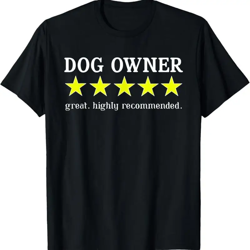 Funny Dog Owner 5 Star Rating T Shirt