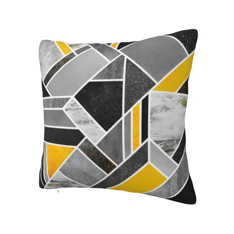 Modern Abstract Geometric Lines Pattern Cushion Cover 60*60 cm Polyester Throw Pillow Case for Living Room Sofa Pillowslip