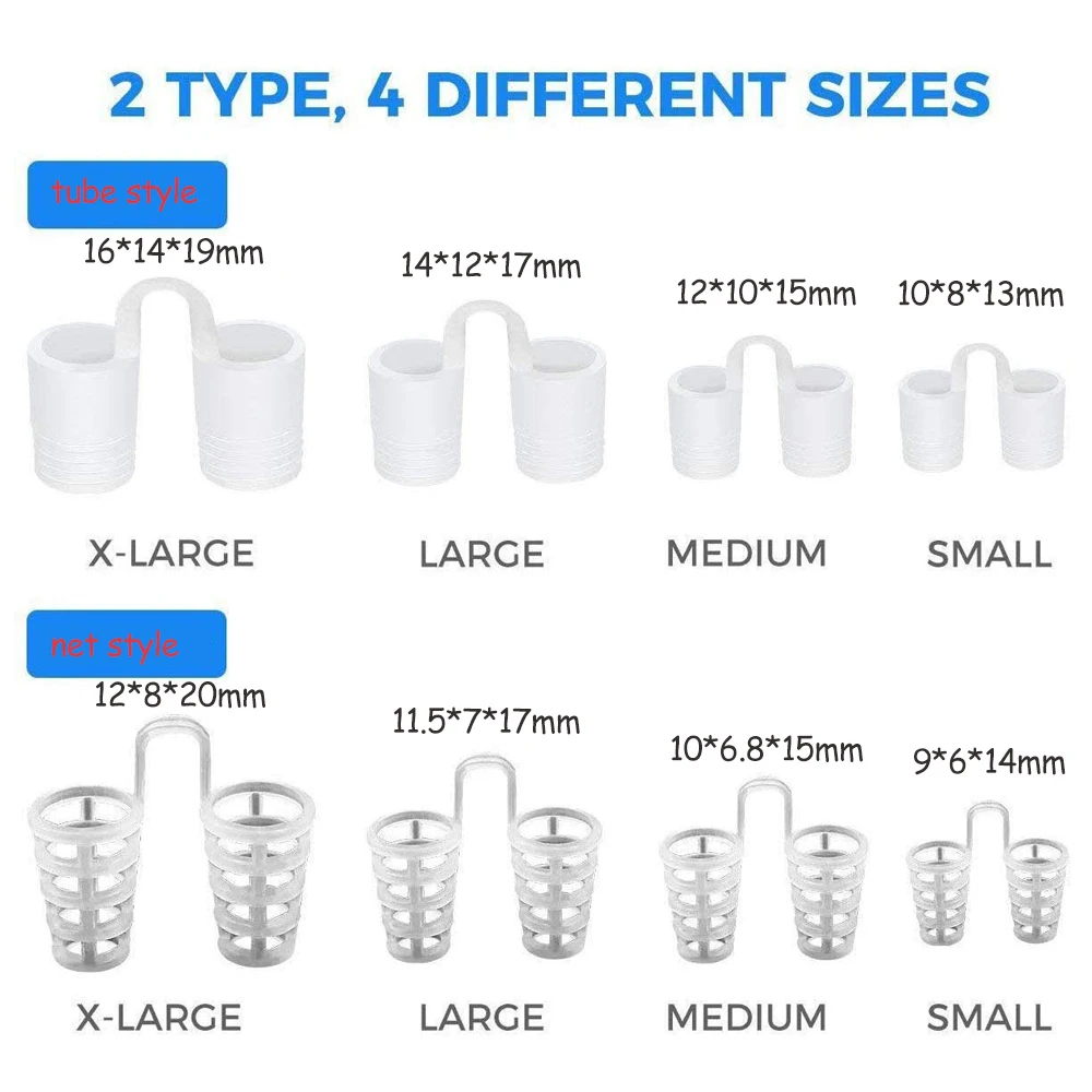 8 szt. Silikonowe urządzenie zapobiegające chrapaniu Zapobieganie chrapaniu Zapobieganie zatykaniu nosa Chrapanie Klips do nosa Łatwe oddychanie