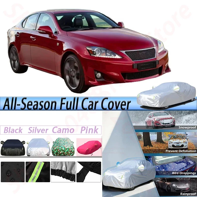 

Car Cover Anti-UV Sun Shade Snow Rain Dust Prevent Cover Windproof For Lexus IS IS500 IS300h IS200t IS300 IS200d IS250 IS350