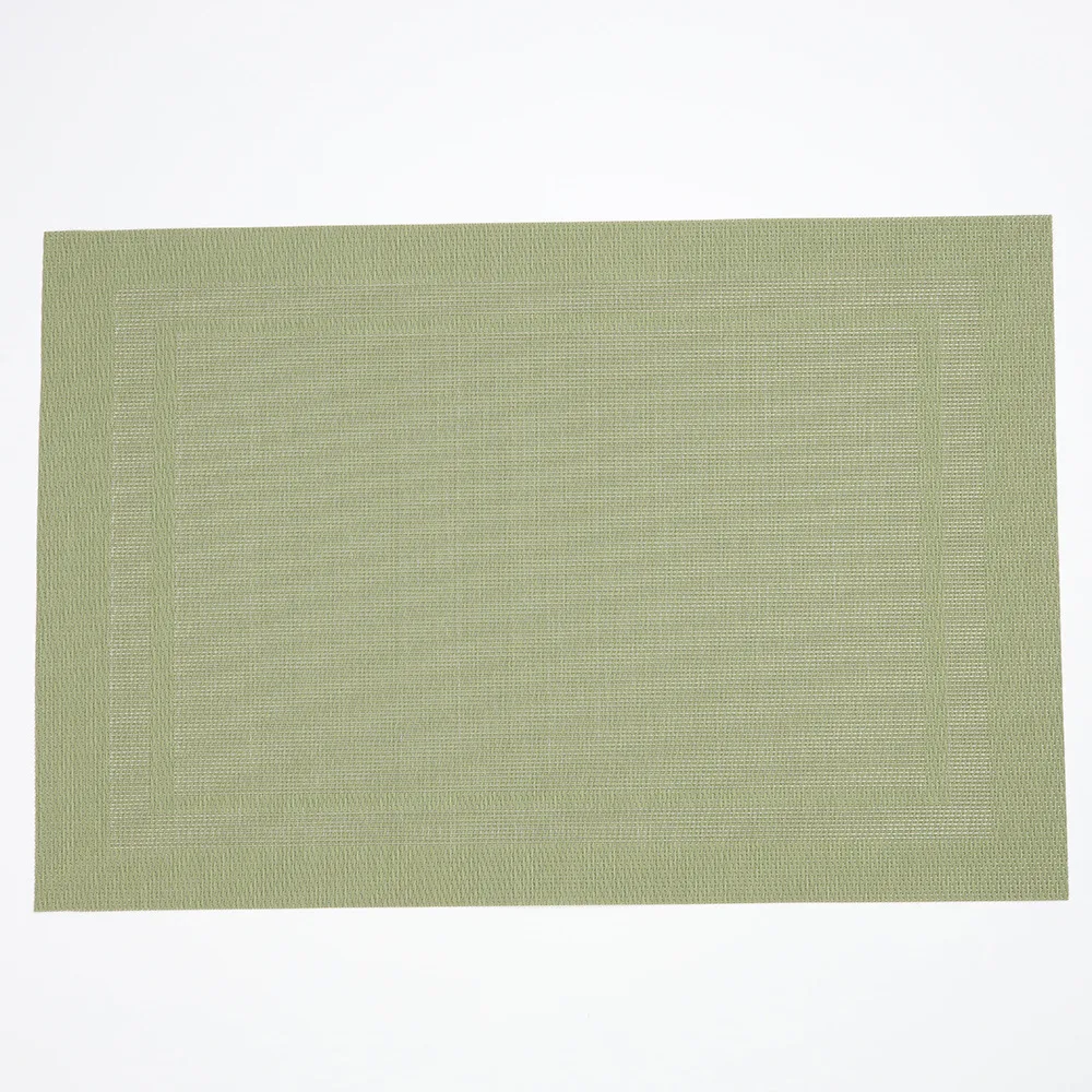 Placemats Set of 4, Heat-Resistant Woven Vinyl Placemat, Non-Slip Washable PVC Table Mat, Easy to Clean Premium Plastic Mats image 3