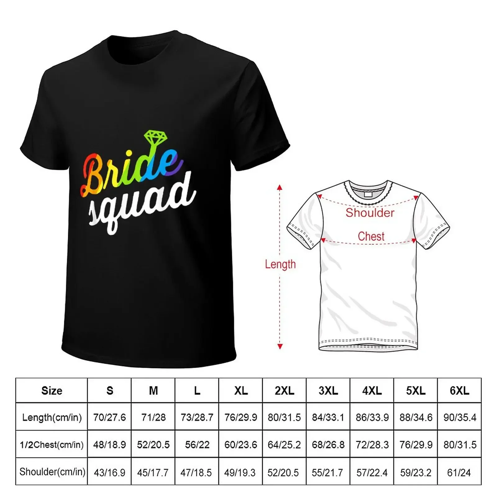 Bride LGBT Rainbow Flag Lesbian Bachelorette Party T-Shirt vintage anime shirt shirts graphic sweat shirts men