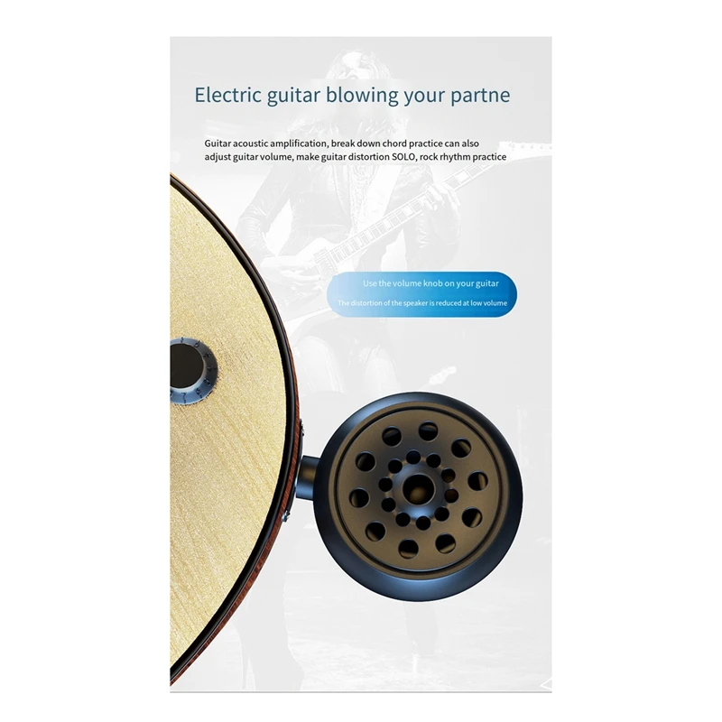 Mini Guitar Bluetooth Speaker Portable Loudspeaker For Electric Guitar Electric Blowpipe