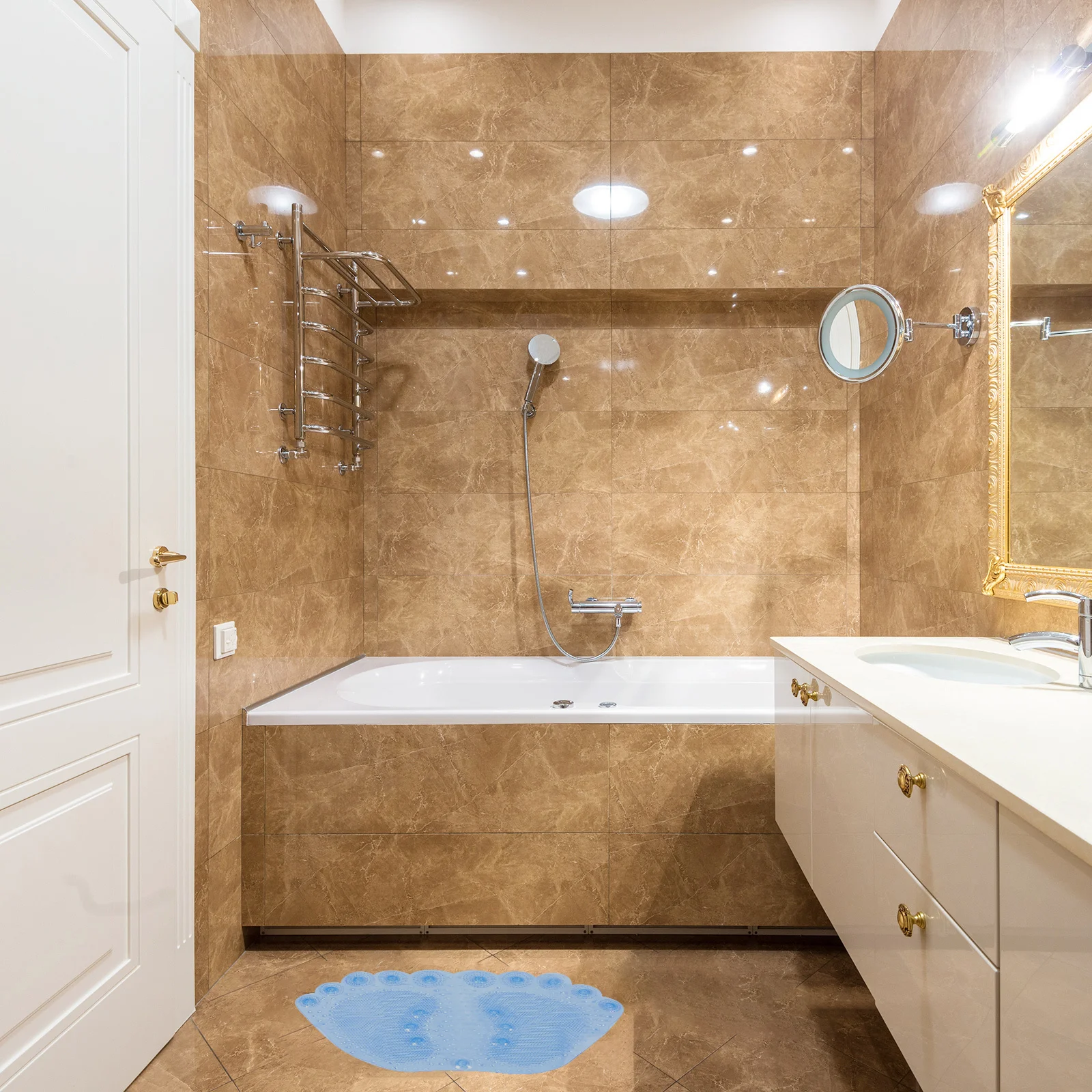 1 قطعة تدليك القدم بولي كلوريد الفينيل الحمام حصيرة مكافحة زلة وسادة شفط كأس دش الطابق سلامة وسادة الكلمة حصيرة بولي كلوريد الفينيل شفط كأس الوسادة