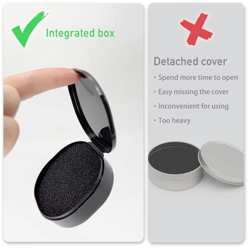 2 قطعة فرشاة ماكياج الأنظف الجاف يشكلون فرش الإسفنج المطهر عينيه اللون التبديل الوسادة لوحة إزالة أداة التجميل