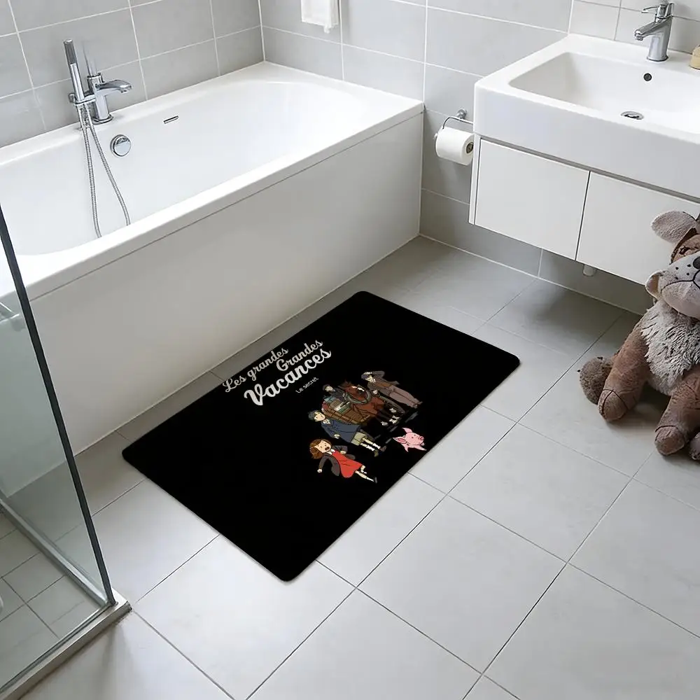 Hit Anime L-Les G-Grandes GrandesS Floor Mat Absorbent Floor Mat Non-Slip Entrance Rug for Bathrooms Restrooms and Toilets