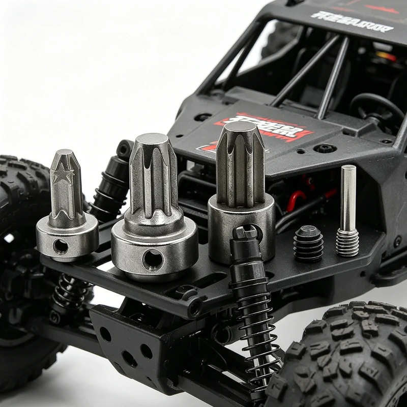 

Hardened Steel Drive Hub Set Front Rear Center for Traxxas Slash 4X4 VXL Rustler Stampede XO-1 RC Upgrades
