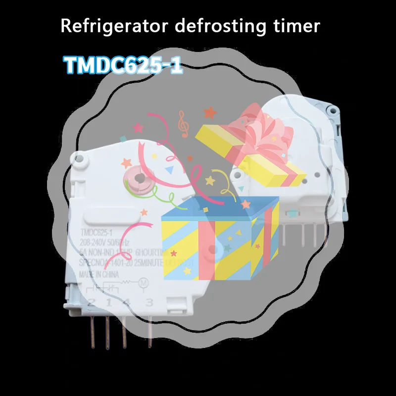 

Подходит для контроллера размораживания таймера холодильника TMDC 625-1-807-2 Контроллер размораживания таймера