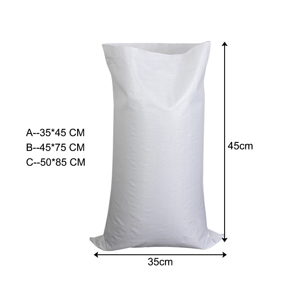 10PCS/lot Flood Control Sandbag Tear Resistant Plastic Fabric Heavy Duty Sandbags Flood Control Sandbags 35x45/45x75cm