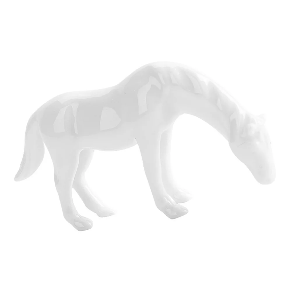 

1Pcs Ceramic Mini Horse Decor Small Adorable Ornament Fish Tank Bonsai Micro Landscape Decoration Ceramic Horse Decor