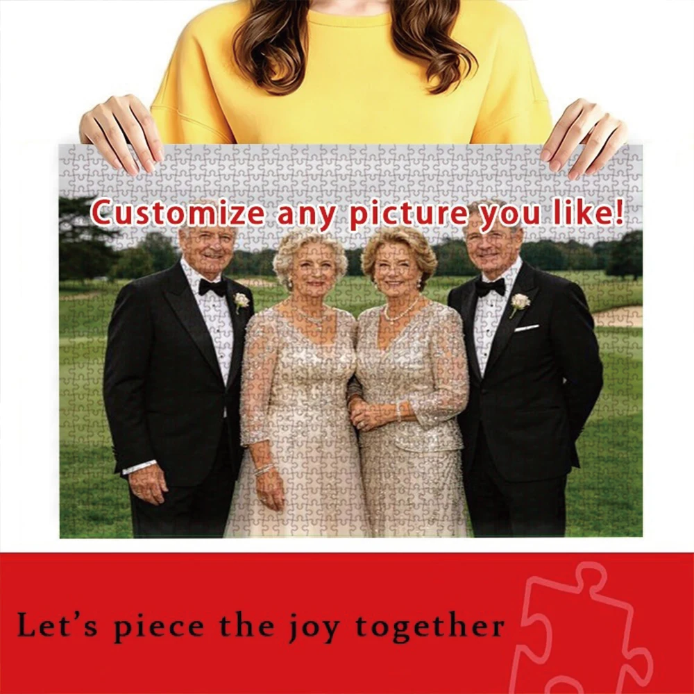 35/300/500/1093pcs Personalized Custom Photo Puzzle Wedding Photos Friends A Memorable Keepsake Or A Special Celebration
