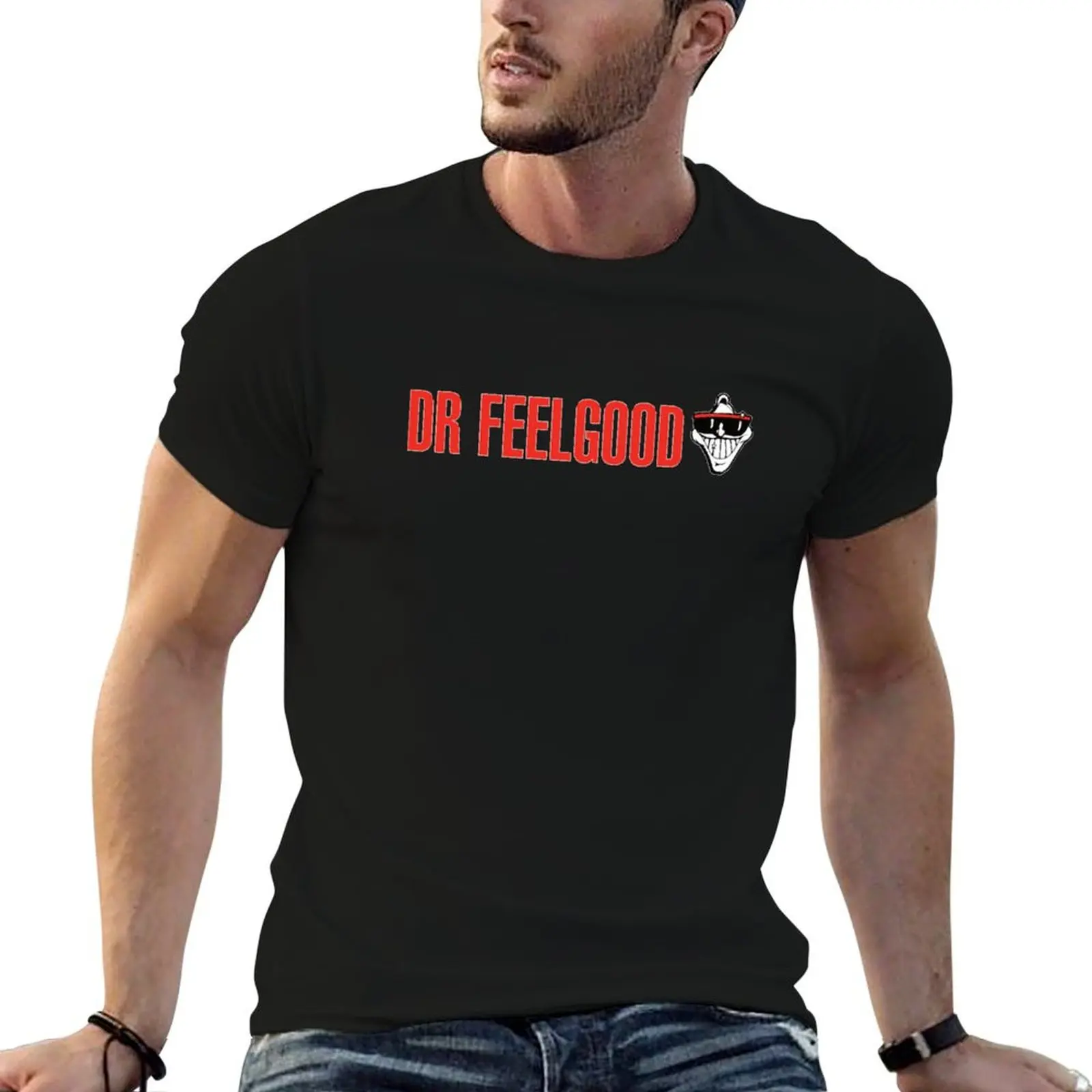 

Dr Feelgood T-Shirt vintage anime shirt oversizeds custom t shirt kawaii clothes mens t shirt