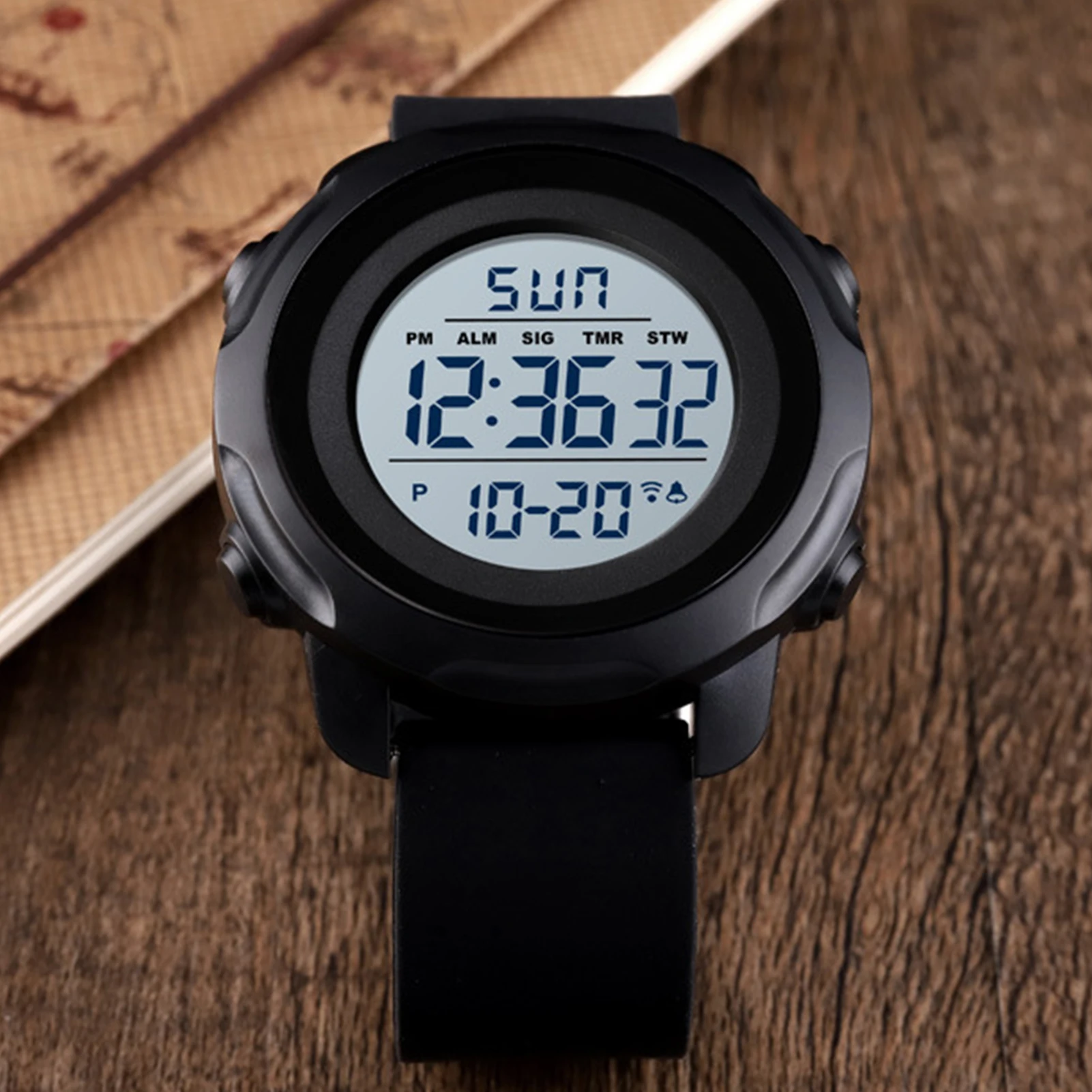 Jam tangan elektronik anak jam tangan Digital olahraga kasual memakai Waktu penggunaan sehari-hari memiliki desain elegan Dial bulat