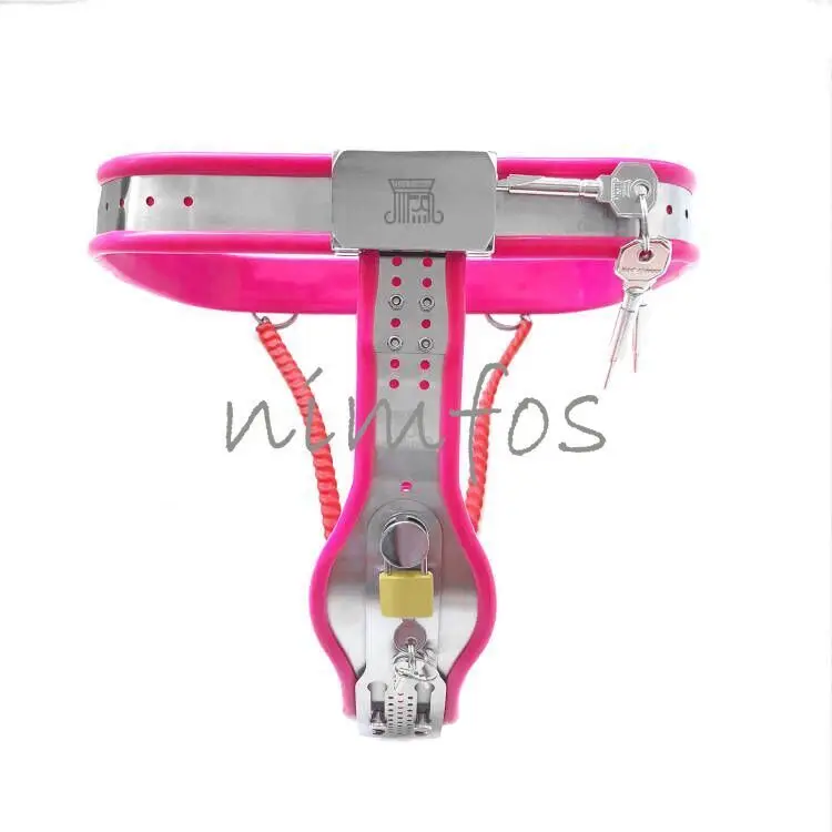 Feminino aço inoxidável Chastity Belt dispositivo com sutiã, coxa acessórios completos, brinquedos sexuais para as mulheres