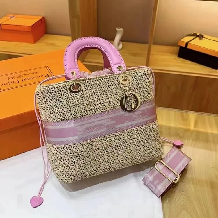 2024 New Straw Woven Bag with High Appearance, Advanced Texture, Fashionable and Versatile Handbag, Versatile, Casual and Niche