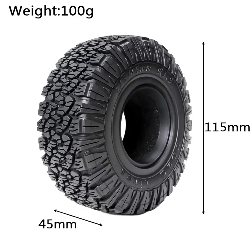 

2.2 1.9-inch Off-road Tank Tire for 1/10 RC Crawler Car AXIAL SCX10 III AX103007 Jeep Chevrolet TF2 Modified Accessories