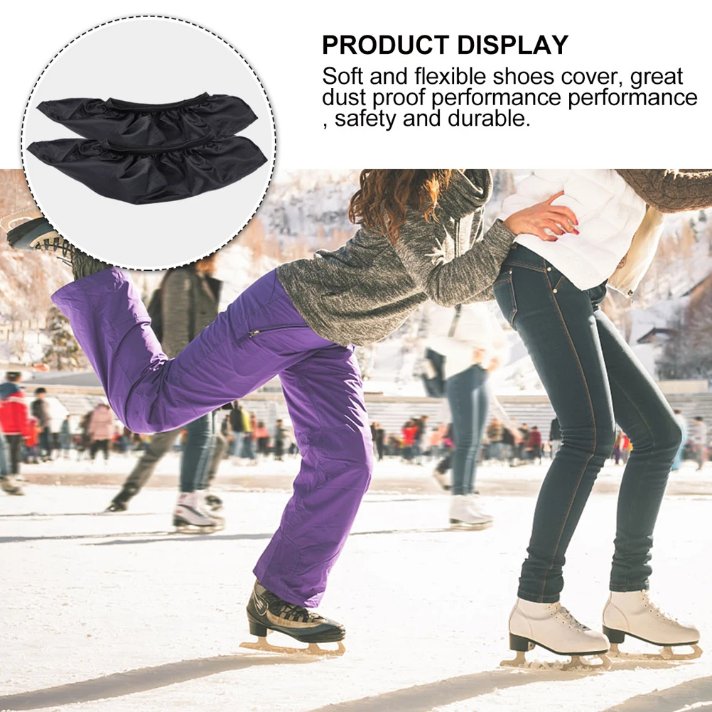 

2Pairs Ice Skate Covers Professional Sturdy Guards for Hockey Skates Skating Figure Blades Cover Wear-Resistant Skating Supplies