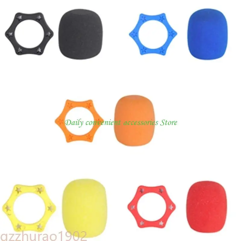 97QB 1SET MICROPHONE FOAM COVER DECTION ANTISKID FOR