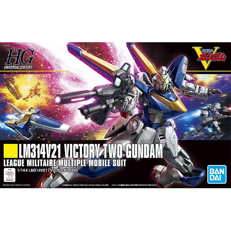 

Bandai Hguc 1/144 Victory 2 Gundam RMS-154 Barzam Assembly Model Kit Gifts Toy Collection for Kids Action Figure Model