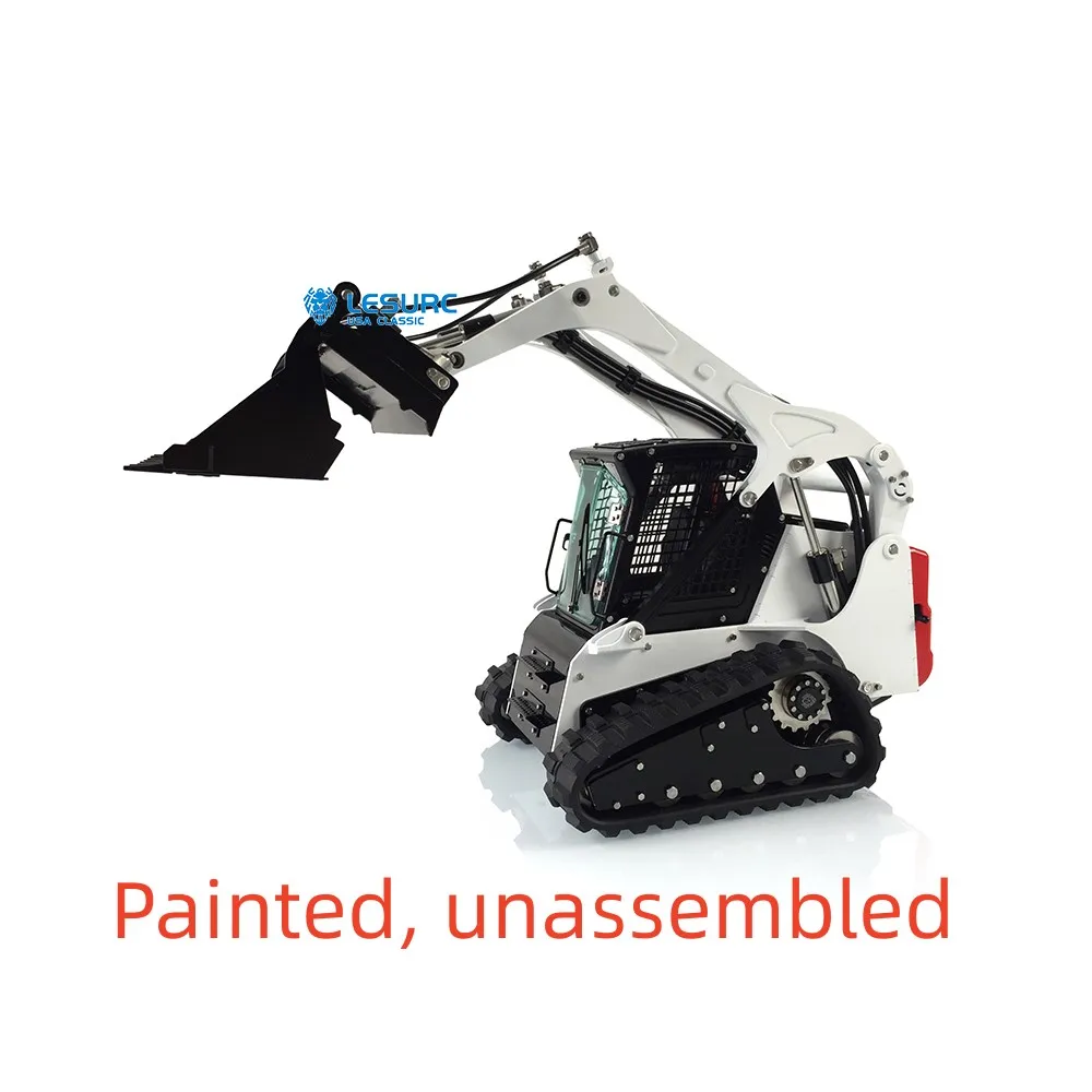 LESU 1/14 المعادن RC محمل هيدروليكي الزاحف Skid-Steer Aoue LT5 لتقوم بها بنفسك شاحنة التحكم عن بعد سيارة نموذج أضواء اللعب في الهواء الطلق