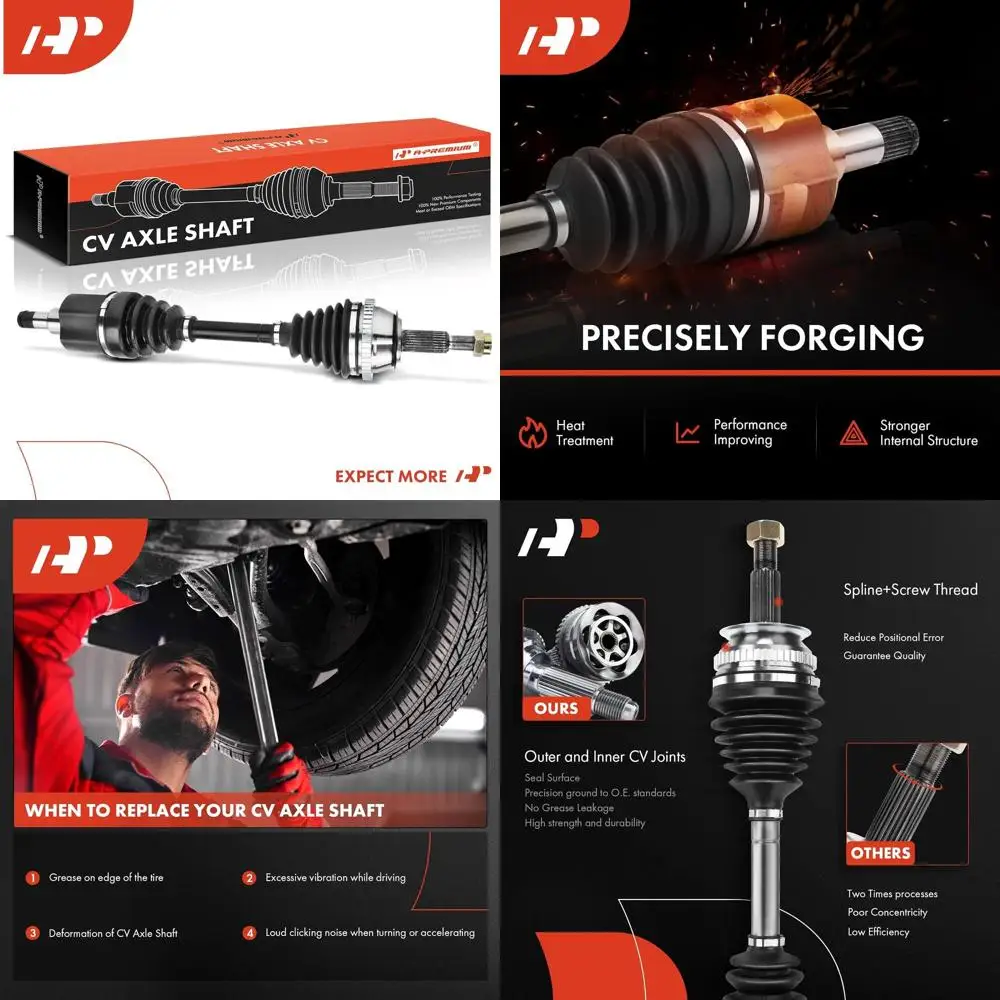 

A-Premium CV Axle Shaft Assembly Compatible with Ford Taurus 1994-2000 2005-2007 & Mercury Sable 1994-1999 2005, 3.0L 3.8L, Fron