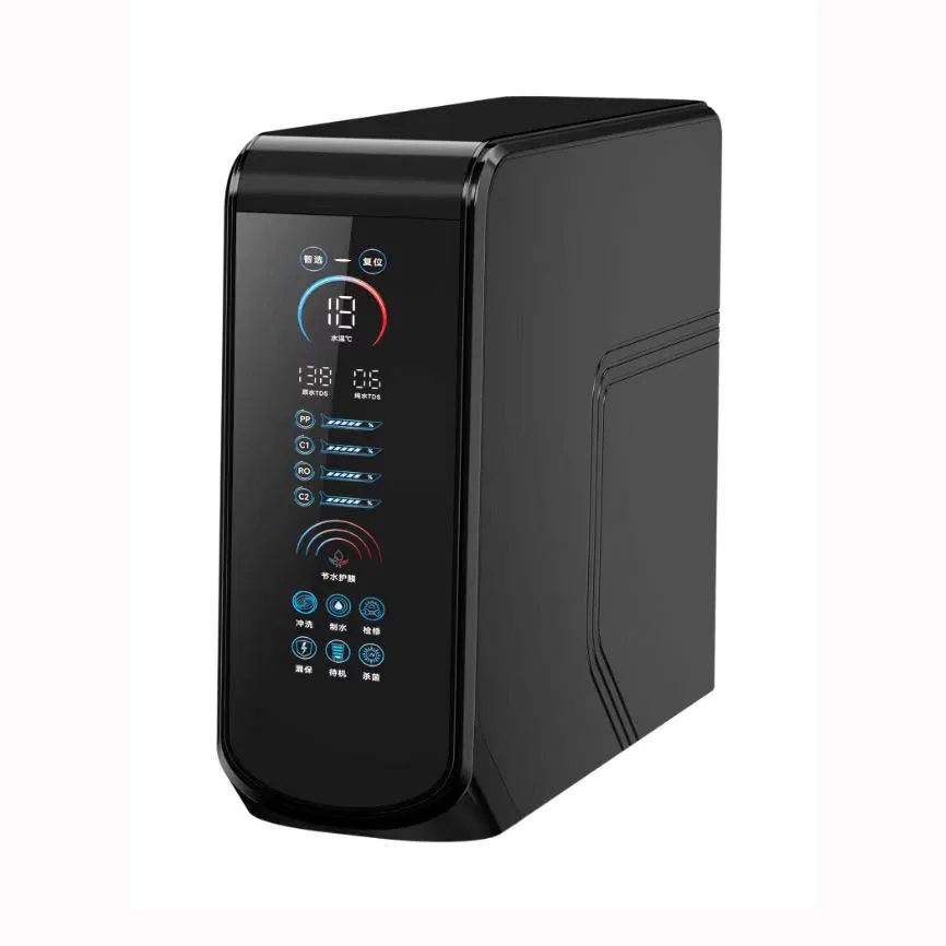 New 100GPD Home Reverse Osmosis Water Purifier with Smart Screen Alkaline Water Filter with tank and Faucet