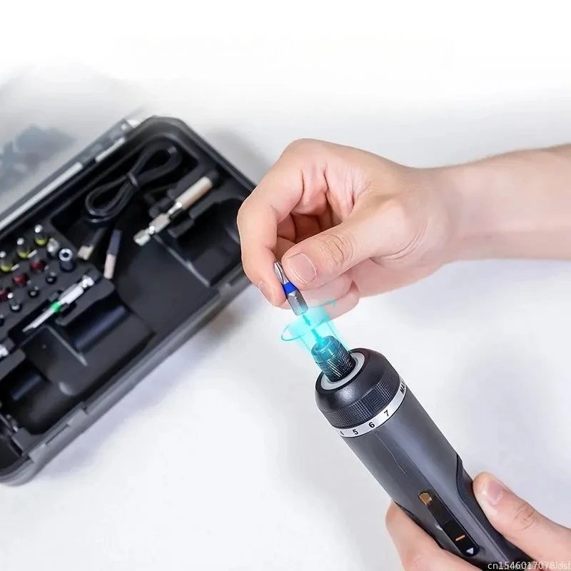 

Mini Electrical Screwdriver Set Smart Cordless Electric Screw Driver Rechargeable With 30 Bit Set Power Drill Tools