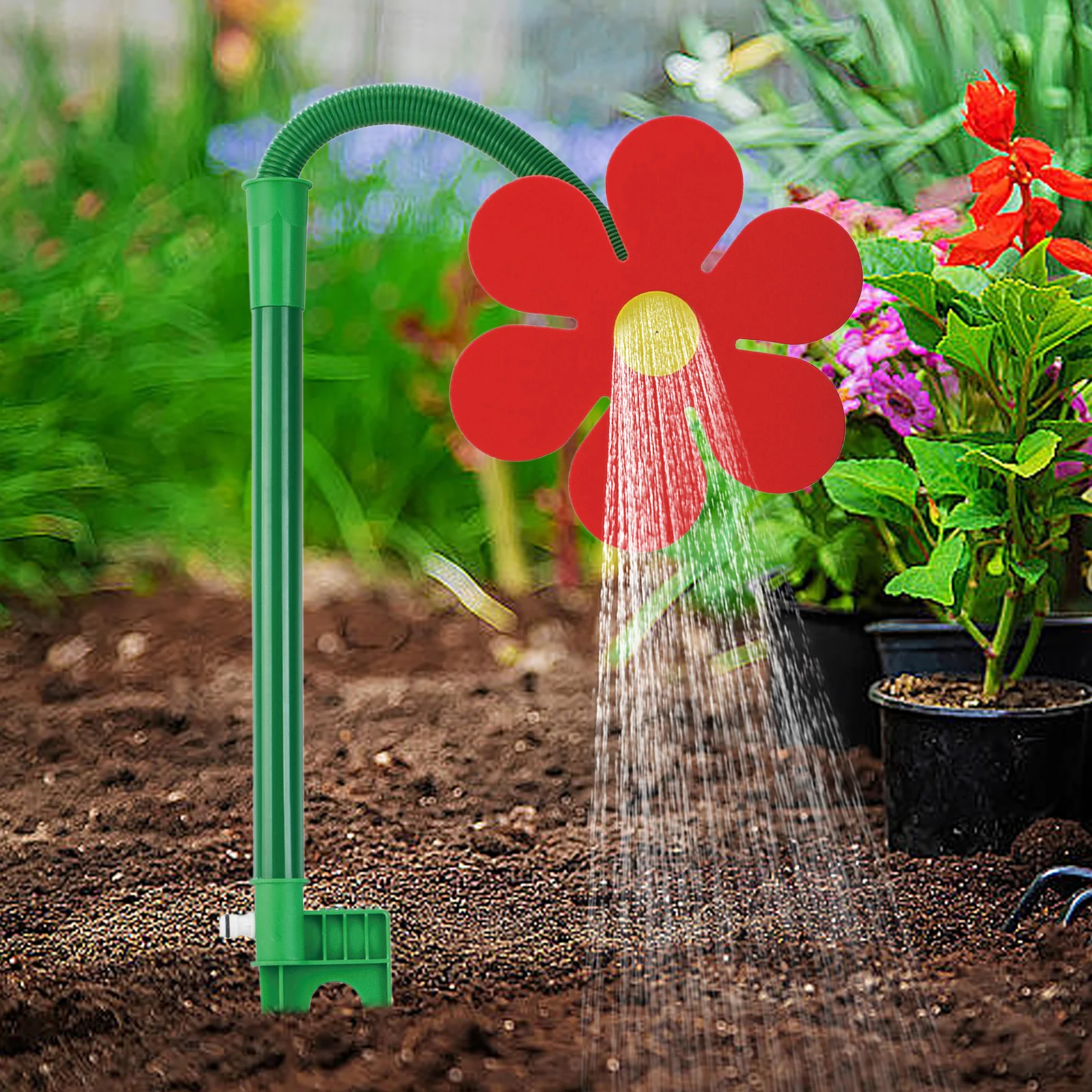 Sunflower 360 ° Shaking Rotating Sprinkler Garden Yard Lawn Irrigation Device Decorative Ornament Outdoor Water Toy For Children