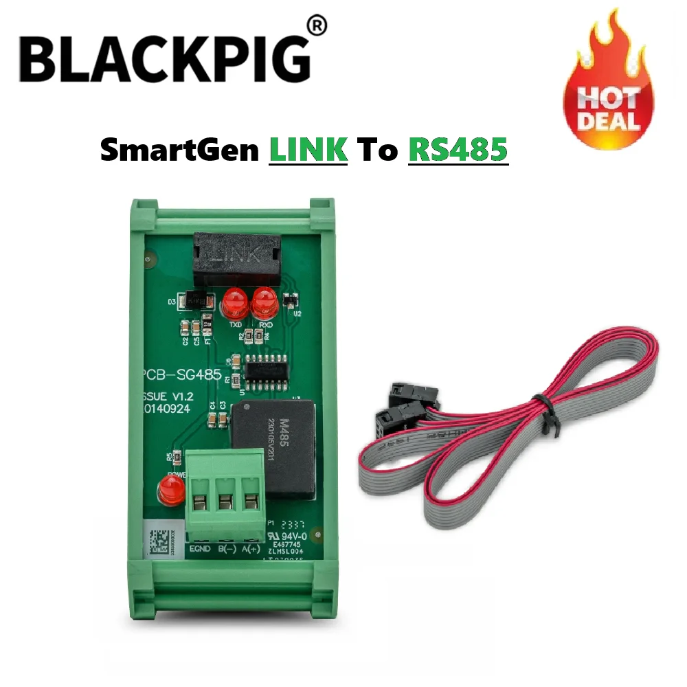 SmartGen SG485 Controller Communication Interface Conversion Module Convert LINK To RS485 Port For Generator Parts Control Panel