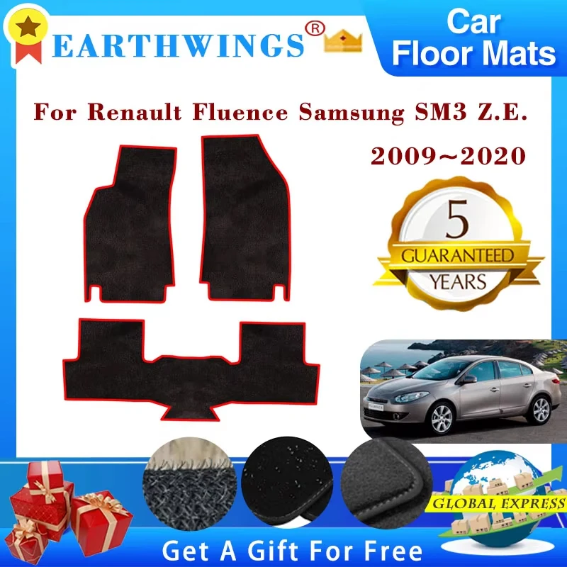 

Автомобильные коврики для Renault Fluence, Renault Samsung SM3 Z.E. Коврики-накладки для салона автомобиля (2009-2020), автоаксессуары