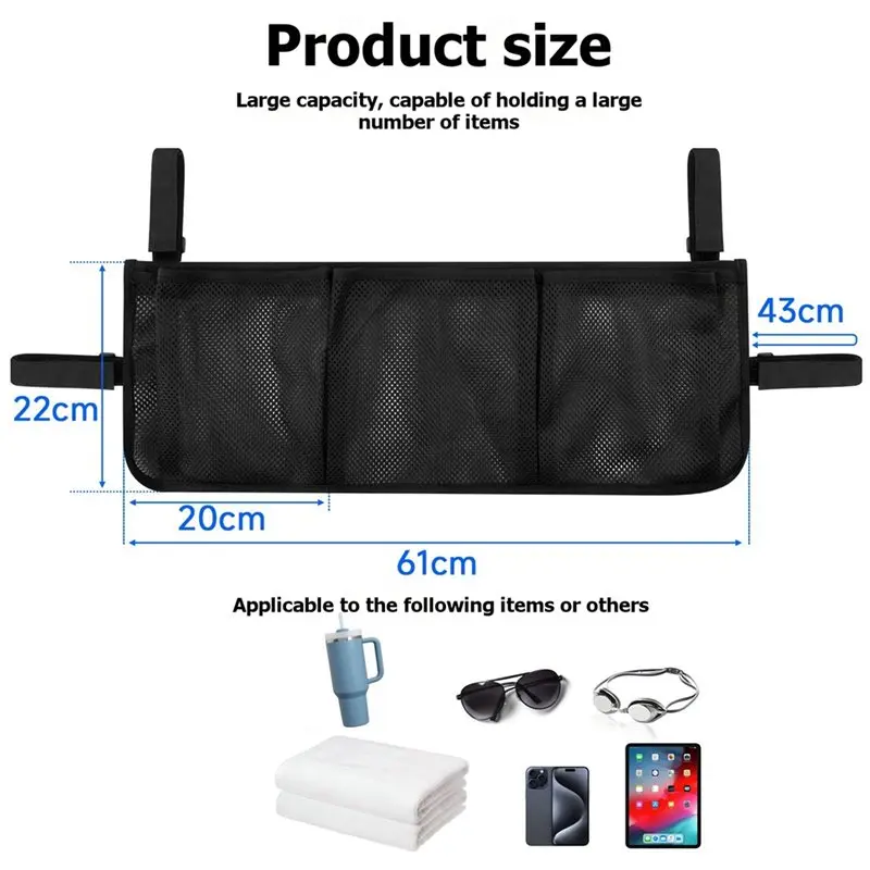 XSXS-For Fences& Above Ground Pools Compatible Pool Float Storage Bag Hanging Mesh Organizer- Pool Storage Solution