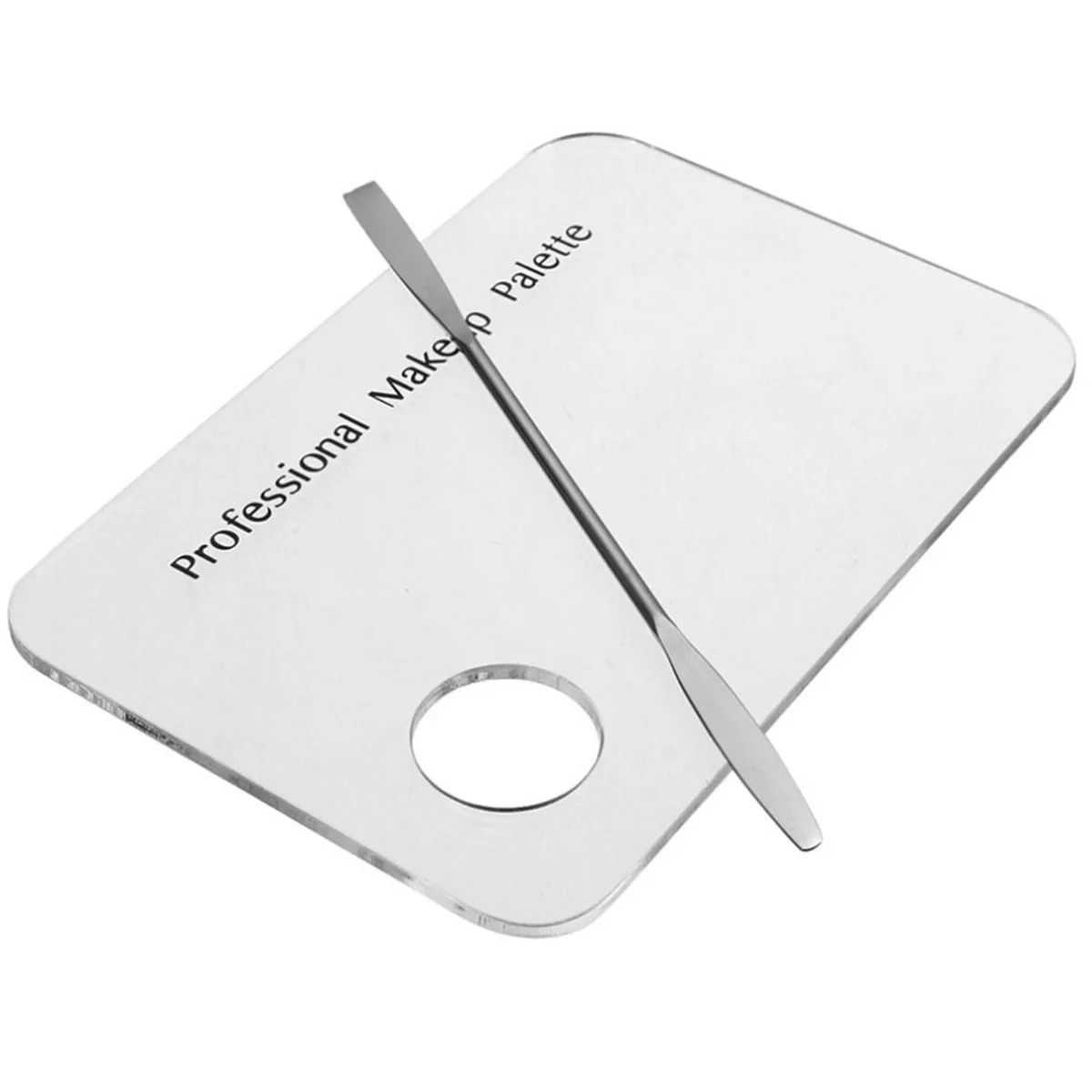 

Acrylic Transparent Nail Art Palette Kit Triangle Shaped Mixing Tool For Foundation Lipstick Pigments Travel Size