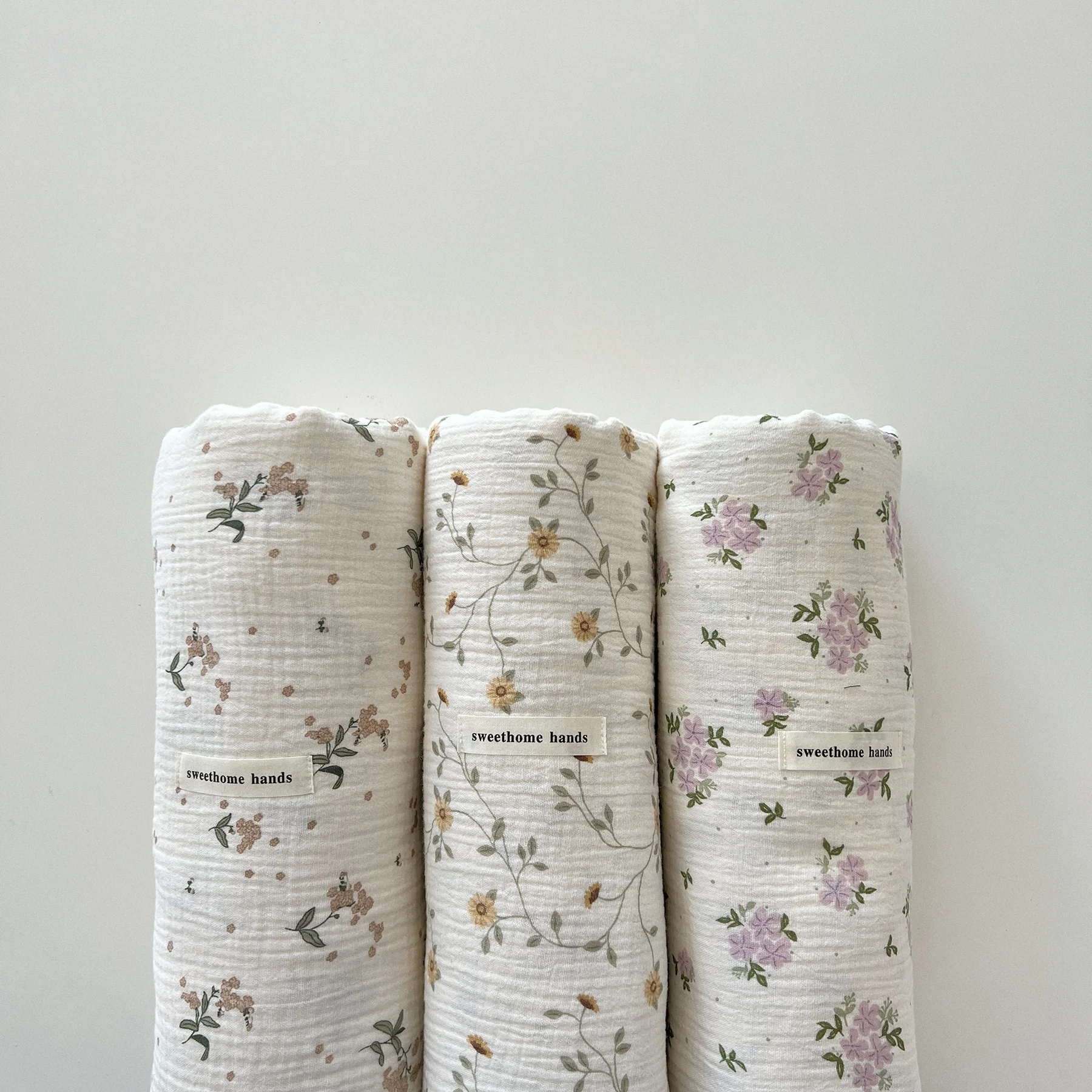 Bé Camellia In Muslin Bộ Chăn Sơ Sinh Hoa Cotton Muslin Nhận Chăn Mùa Hè Chăn Cho Bé Chăn Ga Gối