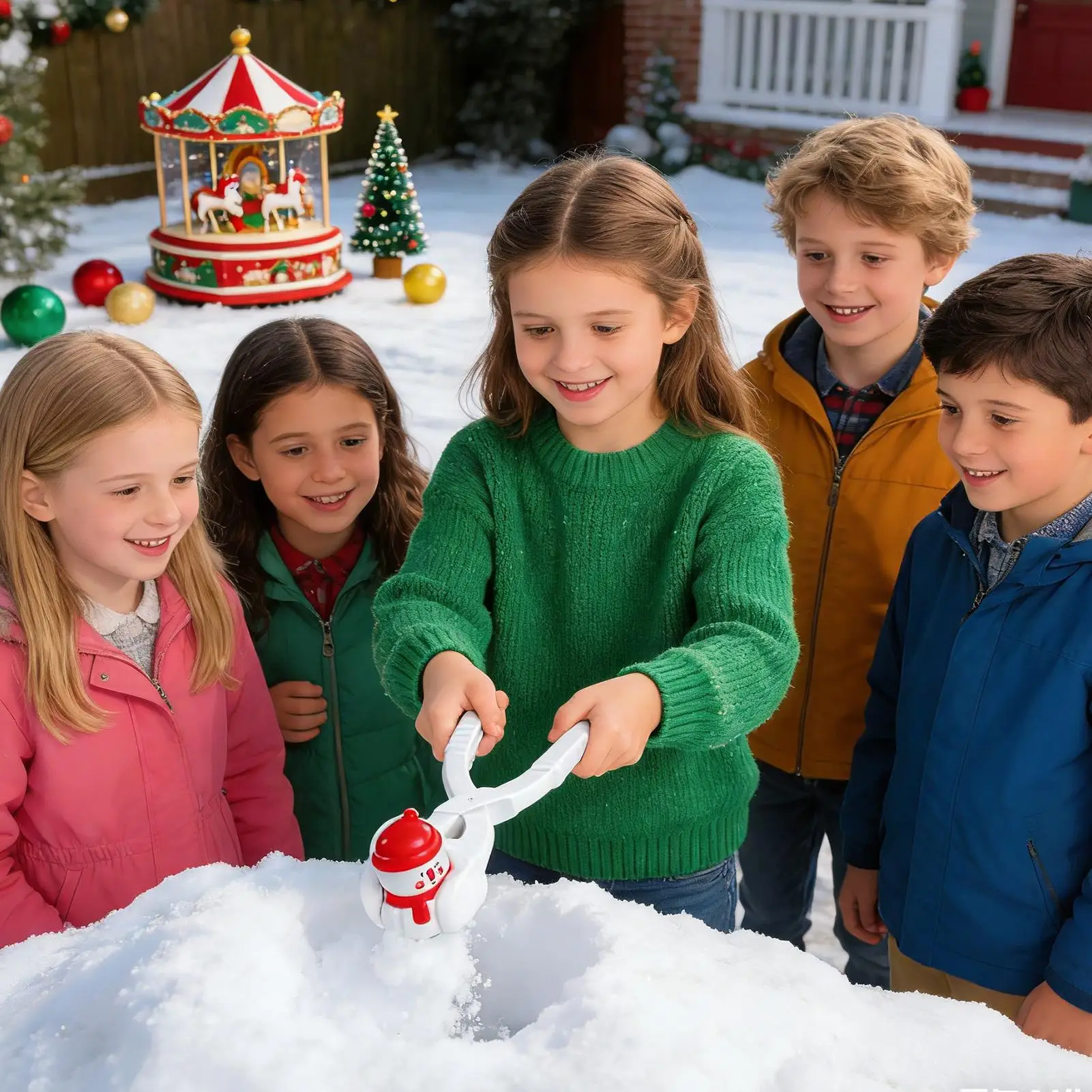 Im Freien Schneeball Clip Schnee Greifen Klemmen Werkzeug Große Capybara Cartoon Schneebälle Grabber Werfen Schnee Ball Sport Spielzeug Kinder Geschenk