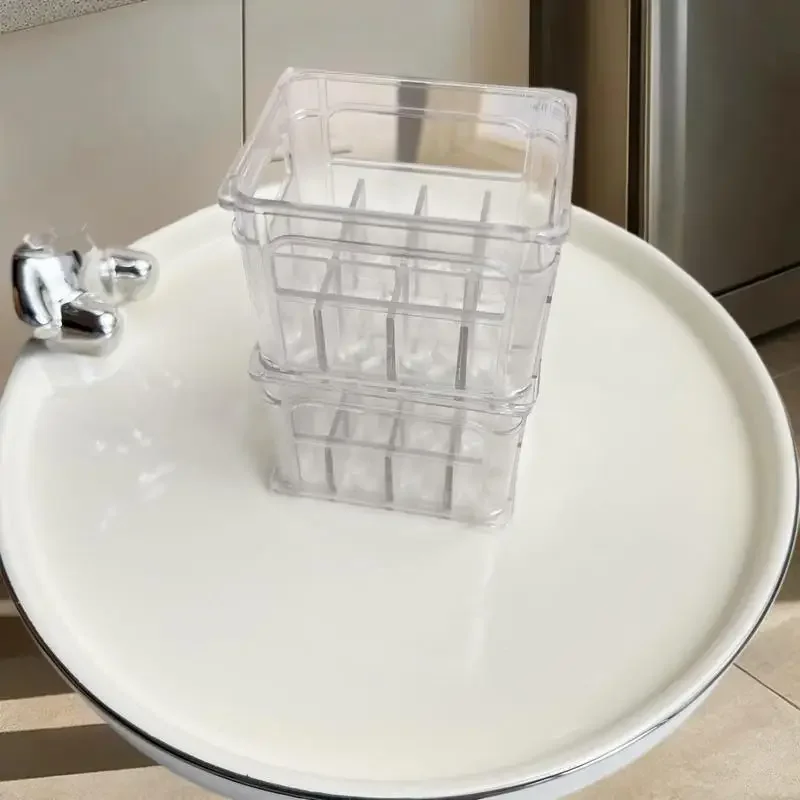 1/12 Puppenhaus Miniatur-Küchenspielzeugset; 4-teilige transparente Getränke-Aufbewahrungskörbe; Bier-/Kaffeehalter, Modell, Puppenhaus-Dekoration