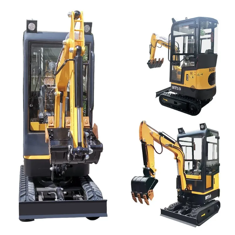 Mini 1 Ton Small Crawler Excavator Multifunctional Digger For Garden Orchard Greening Digging Trenching Construction Work