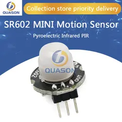 SR602 MINI Modulo del Rivelatore del Sensore di Movimento PIR A Raggi Infrarossi PIR kit sensoriale Staffa del sensore per arduino Fai Da Te Con lente