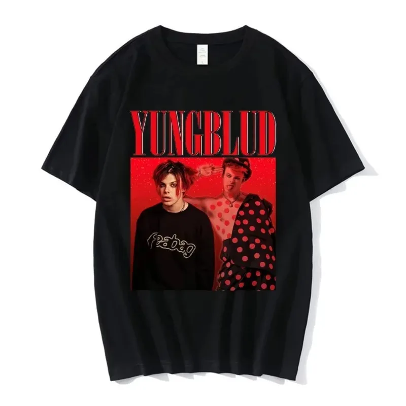 Singer Yungblud Printed Short-sleeved Women's T-shirt Unisex Short-sleeved Streetwear Fashion Harajuku T-shirts Top