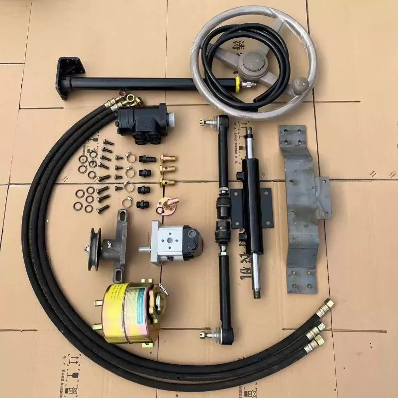 Hydraulic Power Steering Kit for 4 Wheel Tractor Modification, Farm Machinery Steering Upgrade Parts