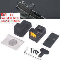 Tactical Red Dot Sight RMcc Mos G43X G19 Glock 19 43X Mos Compact Pistol 3.25 moa Reflex Scope IWB 20mm Picatinny Rail